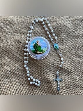 San Judas Tadeo | Saint Jude Catholic Rosary In box with box